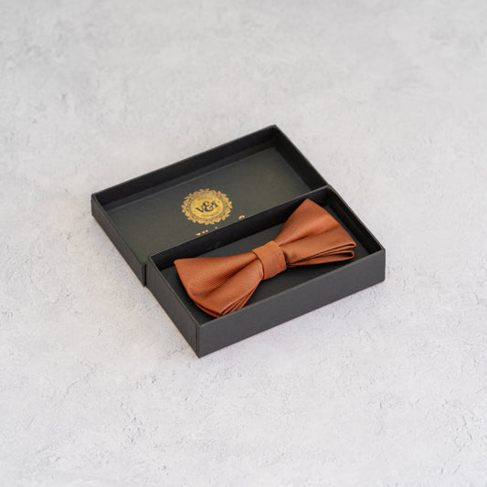 Rust Textured Bow Tie