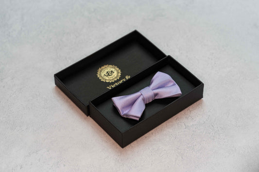 BOY'S LAVENDER TEXTURED BOW TIE